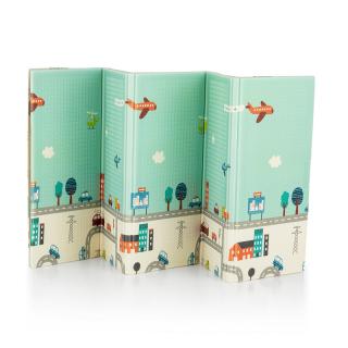 Campy kétoldalas összehajtható játszószőnyeg - Elephant & City