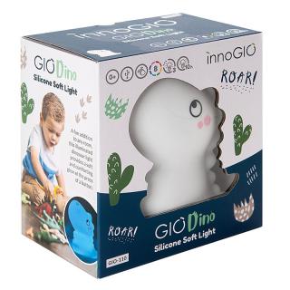 GIOdino szilikon éjjeli lámpa - színváltós Dino
