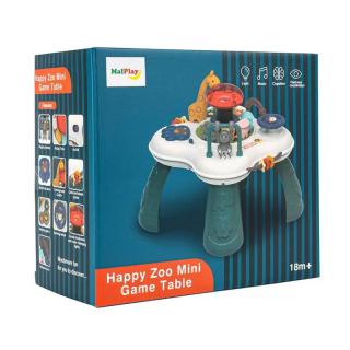 Happy Zoo 2in1 állatos mini tanulóasztal és interaktív panel