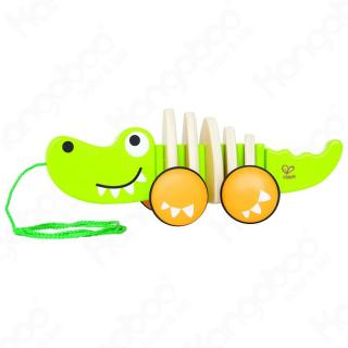 húzható mozgó krokodil