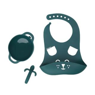 Kit Firsty ISY szilikon étkészlet 3 db-os Dog