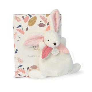 LAPIN HAPPY BOHO Nyuszi mini szundikendő - 17 cm rózsaszín