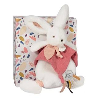 LAPIN HAPPY BOHO Nyuszi szundikendő - 25 cm rózsaszín