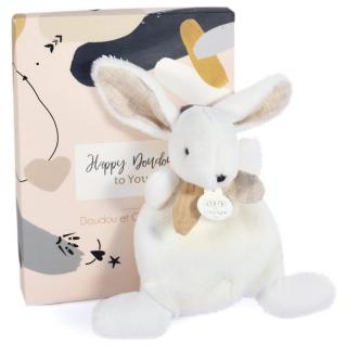 LAPIN HAPPY WILD Nyuszi mini szundikendő - 17 cm bézs