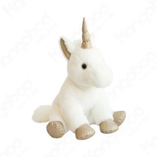 LICORNE ülő Unikornis arany csillámos 45cm