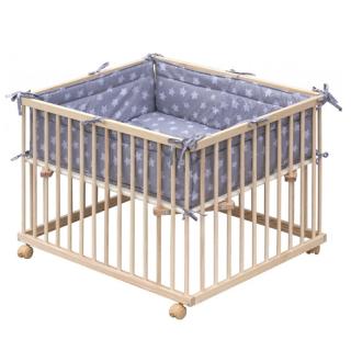 Little Star járókabetét fejvédővel - 98 x 78 cm szürke