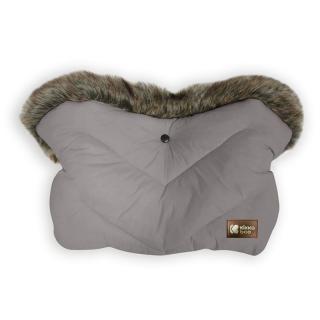 Luxury kézmelegítő babakocsira Fur Grey
