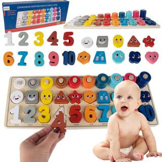 Montessori fa puzzle - számok
