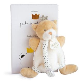 OURS PETIT ROI - cumitartós koronás maci - 15 cm bézs