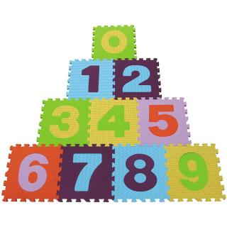 Puzzleszőnyeg 10db-os - Számok 0-9-ig