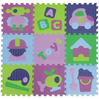 Puzzleszőnyeg 9db-os - Fiús
