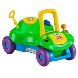 Ride On 2in1 lábbal hajtós autó és járássegítő Green