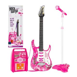 Rock gitár állványos mikrofonnal