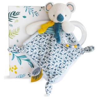 YOCA LE KOALA szundikendő csörgővel - 22 cm