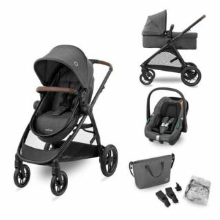Zelia S Trio babakocsi - Dark Grey Dark Grey