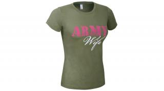 Army wife női póló - khaki színben