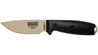 ESEE 3 Desert Penge Fekete G10 Outdoor EDC Kés