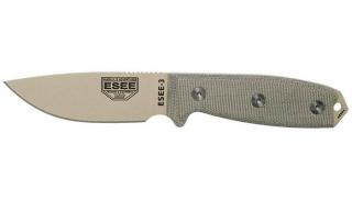 ESEE 3 Desert Penge Szürke Micarta Outdoor EDC Kés