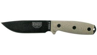 ESEE 4 Fekete Penge Zöld Canvas Micarta Outdoor Kés