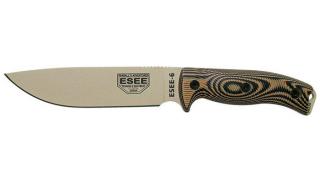 ESEE 6 Desert Penge Coyote-Fekete G10 Outdoor Kés