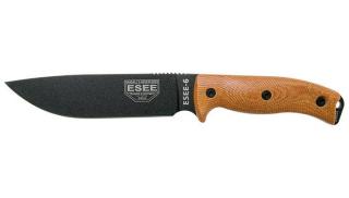 ESEE 6 Fekete Penge Barna Micarta Outdoor Kés