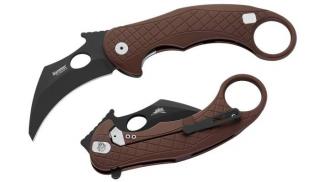 LionSteel L.E. One Brown Chemical Black Karambit Zsebkés