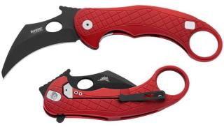 LionSteel L.E. One Red Chemical Black Karambit Zsebkés