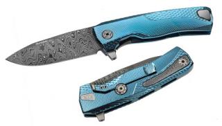 LionSteel ROK Damast Blue Zsebkés