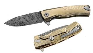 LionSteel ROK Damast Gold Zsebkés