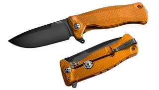 LionSteel SR-11 Aluminium Orange Black Zsebkés