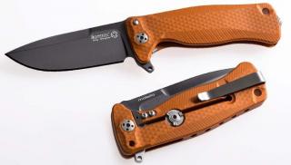 LionSteel SR22 Aluminium Orange Black Zsebkés