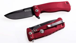 LionSteel SR22 Aluminium Red Black Zsebkés