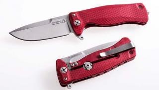 LionSteel SR22 Aluminium Red Satin Zsebkés