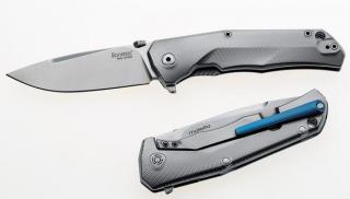 LionSteel T.R.E. Titanium Blue Gray Zsebkés