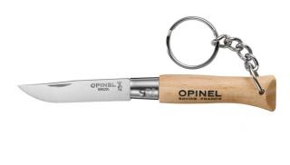 Opinel Tradition No.04 Inox Bükkfa kulcstartó zsebkés