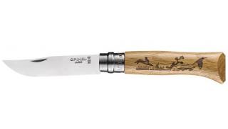 Opinel Tradition No.08 Inox tölgyfa Hare zsebkés