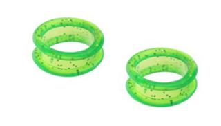 Solingen Germany Finger Ring Glitter Green - Olló Szűkítő Gumigyűrű Zöld 2db