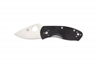 Spyderco AMBITIOUS G-10 BLACK PLAIN C148GP EDC Zsebkés