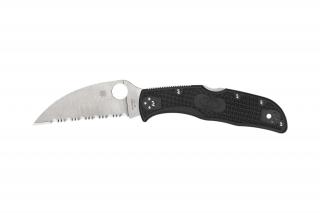 Spyderco ENDELA FRN BLACK WHARNCLIFFE SERRATED C243FSWCBK EDC Zsebkés