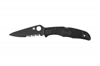 Spyderco ENDURA 4 FRN BLACK BLADE COMBO C10PSBBK EDC Zsebkés