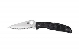 Spyderco ENDURA 4 FRN BLACK SERRATED C10SBK EDC Zsebkés