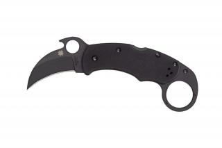 Spyderco KARAHAWK G-10 ALL BLACK PLAIN C170GBBKP Karambit Zsebkés