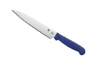 Spyderco KITCHEN CLASSICS CUCINA (Utility) CM.16,5 SERRATED BLUE K04SBL Konyhakés