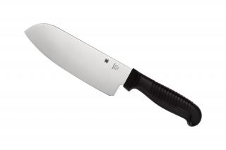 Spyderco KITCHEN CLASSICS SANTOKU CM.17,3 PLAIN BLACK K08PBK Szakácskés