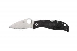 Spyderco LEAFJUMPER FRN BLACK SERRATED C262SBK EDC Zsebkés
