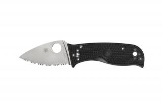 Spyderco LIL' TEMPERANCE 3 FRN BLACK SERRATED C69SBK3 EDC Zsebkés