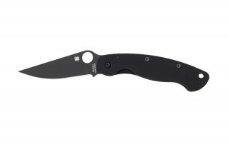 Spyderco MILITARY G-10 BLACK BLADE PLAIN C36GPBK2 EDC Zsebkés