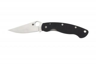 Spyderco MILITARY G-10 BLACK PLAIN C36GPE EDC Zsebkés