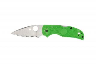 Spyderco NATIVE 5 SALT GREEN SERRATED C41SGR5 EDC Zsebkés