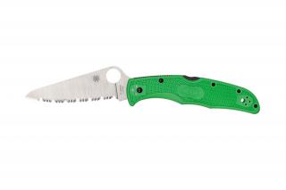Spyderco PACIFIC SALT 2 GREEN LC200N SERRATED C91FSGR2 EDC Zsebkés